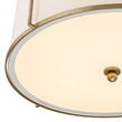 Load image into Gallery viewer, Farmhouze Light - Antique Gold 4 - Light Fabric Drum Cage Chandelier - Chandelier - Gold - 
