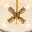 Load image into Gallery viewer, Farmhouze Light - Antique Gold 4 - Light Fabric Drum Cage Chandelier - Chandelier - Gold - 
