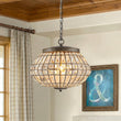 Load image into Gallery viewer, Farmhouze Light-Antique Luxe Bronze Faceted Crystal Orb Cage Chandelier-Chandelier-15.0 in W * 11.0 in H-
