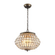 Load image into Gallery viewer, Farmhouze Light-Antique Luxe Bronze Faceted Crystal Orb Cage Chandelier-Chandelier-20.5 in W * 15.0 in H-
