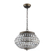 Load image into Gallery viewer, Farmhouze Light-Antique Luxe Bronze Faceted Crystal Orb Cage Chandelier-Chandelier-20.5 in W * 15.0 in H-
