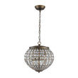 Load image into Gallery viewer, Farmhouze Light-Antique Luxe Bronze Faceted Crystal Orb Cage Chandelier-Chandelier-20.5 in W * 15.0 in H-
