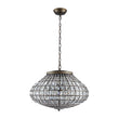 Load image into Gallery viewer, Farmhouze Light-Antique Luxe Bronze Faceted Crystal Orb Cage Chandelier-Chandelier-20.5 in W * 15.0 in H-
