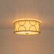 Load image into Gallery viewer, Farmhouze Light-Antique Round White Fabric Drum Lantern Ceiling Light-Ceiling Light-16 in-
