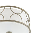 Load image into Gallery viewer, Farmhouze Light-Antique Round White Fabric Drum Lantern Ceiling Light-Ceiling Light-16 in-

