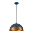 Load image into Gallery viewer, Farmhouze Light - Antique Verdigris Copper Style Oversized Iron Dome Pendant - Chandelier - 23in (Back Order &amp; 8 Weeks) - 
