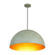 Load image into Gallery viewer, Farmhouze Light - Antiqued Teal Patina Oversized Dome Pendant with Gold Distressing - Chandelier - 23.6 in - 
