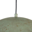 Load image into Gallery viewer, Farmhouze Light - Antiqued Teal Patina Oversized Dome Pendant with Gold Distressing - Chandelier - 23.6 in - 
