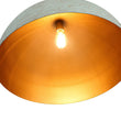 Load image into Gallery viewer, Farmhouze Light - Antiqued Teal Patina Oversized Dome Pendant with Gold Distressing - Chandelier - 23.6 in - 
