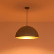 Load image into Gallery viewer, Farmhouze Light - Antiqued Teal Patina Oversized Dome Pendant with Gold Distressing - Chandelier - 23.6 in - 
