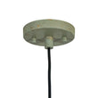 Load image into Gallery viewer, Farmhouze Light - Antiqued Teal Patina Oversized Dome Pendant with Gold Distressing - Chandelier - 23.6 in - 
