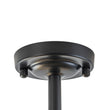 Load image into Gallery viewer, Farmhouze Light-Art Deco Honey Amber Glass Floral Cage Semi Flush Mount-Ceiling Light-11.8 in-
