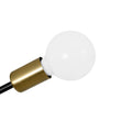 Load image into Gallery viewer, Farmhouze Light - Black Brass Linear Sputnik Semi Flush Mount Ceiling Light - Ceiling Light - 4 Bulbs - 
