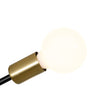 Load image into Gallery viewer, Farmhouze Light - Black Brass Linear Sputnik Semi Flush Mount Ceiling Light - Ceiling Light - 4 Bulbs - 
