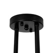 Load image into Gallery viewer, Farmhouze Light - Black Brass Linear Sputnik Semi Flush Mount Ceiling Light - Ceiling Light - 4 Bulbs - 

