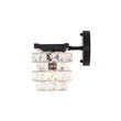 Load image into Gallery viewer, Farmhouze Light - Black Chrome Crystal Accented Bathroom Vanity Wall Light - Wall Sconce - 3 Bulbs - 
