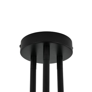 Farmhouze Light - Black Linear Smoked Glass Globe Sputnik Ceiling Light - Ceiling Light - Black - 