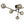 Load image into Gallery viewer, Farmhouze Light - Black Linear Smoked Glass Globe Sputnik Ceiling Light - Ceiling Light - Black - 
