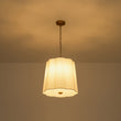 Load image into Gallery viewer, Farmhouze Light-Bohemian 3-Light Round Fabric Pleated Drum Lantern Pendant-Chandelier-16 in-
