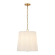 Load image into Gallery viewer, Farmhouze Light-Bohemian 3-Light Round Fabric Pleated Drum Lantern Pendant-Chandelier-16 in-
