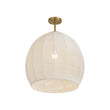 Load image into Gallery viewer, Farmhouze Light - Bohemian Beige Woven String Orb Cage Ceiling Light - Ceiling Light - White - 
