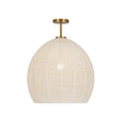 Load image into Gallery viewer, Farmhouze Light - Bohemian Beige Woven String Orb Cage Ceiling Light - Ceiling Light - White - 
