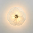Load image into Gallery viewer, Farmhouze Light - Bohemian Round Ribbed Ivory Fabric Bloom Semi Flush Light - Ceiling Light - Ivory - 
