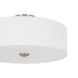 Load image into Gallery viewer, Farmhouze Light - Bohemian Tiered Fabric Drum Cage Semi Flush Mount Light - Ceiling Light - 2 - Tier/Nickel - 
