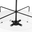 Load image into Gallery viewer, Farmhouze Light-Boho 4-Light Fabric Drum Cage Semi Flush Ambient Lighting-Ceiling Light-Black Finish-
