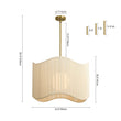 Load image into Gallery viewer, Farmhouze Light - Boho Bleached String Wide Drum Cage Pendant Light - Chandelier - White - 
