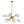 Load image into Gallery viewer, Farmhouze Light - Brass 12 - Light Ice Glass Shade Sputnik Chandelier - Chandelier - 12 - Light - Brass
