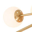 Load image into Gallery viewer, Farmhouze Light-Brass 12-Light Tiered Frosted Glass Globe Bubble Sputnik Chandelier-Chandelier-30 in-
