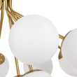 Load image into Gallery viewer, Farmhouze Light-Brass 12-Light Tiered Frosted Glass Globe Bubble Sputnik Chandelier-Chandelier-30 in-
