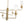 Load image into Gallery viewer, Farmhouze Light - Brass 6 - Light Fluted Glass Shade Candle Style Tiered Chandelier - Chandelier - Brass - 
