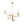 Load image into Gallery viewer, Farmhouze Light - Brass 6 - Light Fluted Glass Shade Candle Style Tiered Chandelier - Chandelier - Brass - 
