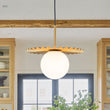 Load image into Gallery viewer, Farmhouze Light - Brass Radiant Frosted Glass Globe Single Pendant Light - Pendant - Brass - 
