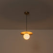 Load image into Gallery viewer, Farmhouze Light - Brass Radiant Frosted Glass Globe Single Pendant Light - Pendant - Brass - 
