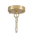 Load image into Gallery viewer, Farmhouze Light - Brass Sculptural Layered Clear Textured Glass Round Chandelier - Chandelier - Brass - 
