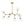 Load image into Gallery viewer, Farmhouze Light - Brushed Brass 8 - Light Glass Ice Branching Chandelier - Chandelier - 8 - Light - Brass
