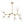 Load image into Gallery viewer, Farmhouze Light - Brushed Brass 8 - Light Glass Ice Branching Chandelier - Chandelier - 8 - Light - Brass
