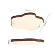 Load image into Gallery viewer, Farmhouze Light-Cartoon Star Walnut Faux Wood Dimmable LED Kids Ceiling Light-Ceiling Light-Walnut-
