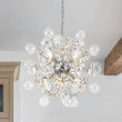 Load image into Gallery viewer, Farmhouze Light - Chrome 9 - Light Crystal Flower Glass Bubble Firework Chandelier - Chandelier - Chrome - 
