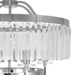 Load image into Gallery viewer, Farmhouze Light-Chrome Faceted Crystal Candle Drum Cage Chandelier-Chandelier-23.6 in-
