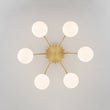 Load image into Gallery viewer, Farmhouze Light - Classic 16 - Light Sputnik Frosted Glass Globe Semi Flush - Ceiling Light - 6 Bulbs - 
