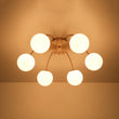 Load image into Gallery viewer, Farmhouze Light - Classic 16 - Light Sputnik Frosted Glass Globe Semi Flush - Ceiling Light - 6 Bulbs - 
