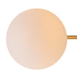 Load image into Gallery viewer, Farmhouze Light - Classic 16 - Light Sputnik Frosted Glass Globe Semi Flush - Ceiling Light - Brass - 
