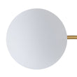 Load image into Gallery viewer, Farmhouze Light - Classic 16 - Light Sputnik Frosted Glass Globe Semi Flush - Ceiling Light - Brass - 
