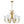 Load image into Gallery viewer, Farmhouze Light-Classic Opal Glass Cylinder Brass Curved Arm 6-Light Chandelier-Chandelier-6-Light-
