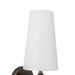 Load image into Gallery viewer, Farmhouze Light-Classic Rustic Walnut Fabric Tapered Shade Vanity Wall Light-Wall Sconce-2 Packs-
