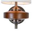 Load image into Gallery viewer, Farmhouze Light-Classic Rustic Walnut Fabric Tapered Shade Vanity Wall Light-Wall Sconce-2 Packs-
